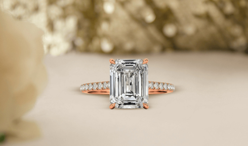 rose gold engagement rings